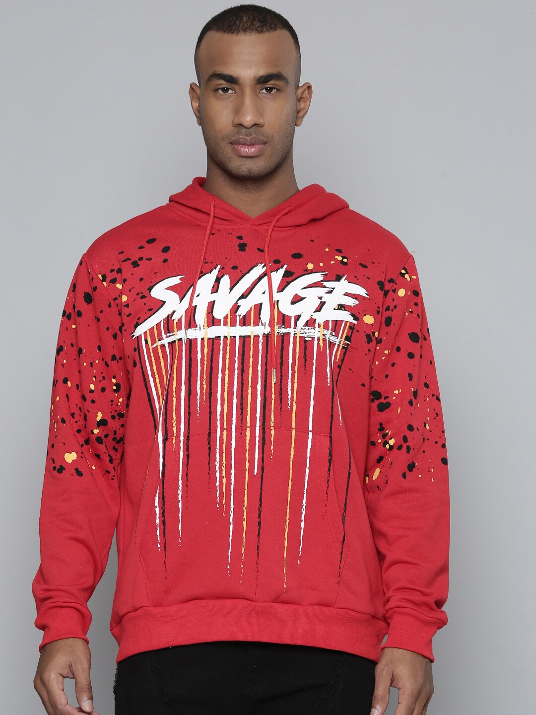 

WAIMEA Graphic Printed Hooded Sweatshirt, Red