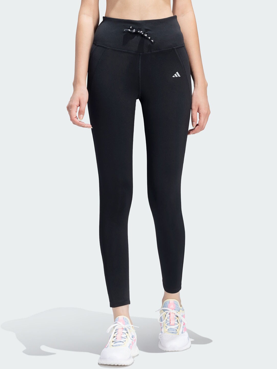 

ADIDAS Run Ess 1/1 TGT Women Ankle-Length Gym Tights, Black