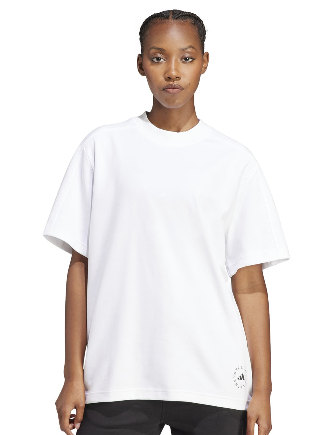 

ADIDAS aSMC Logo Round Neck Cotton T-Shirt, White