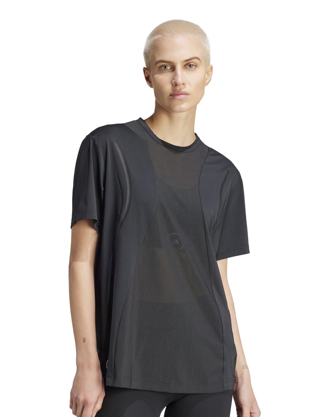 

ADIDAS Asmc Tpa Tee Relaxed-Fit Round Neck Short Sleeves Running T-shirt, Black