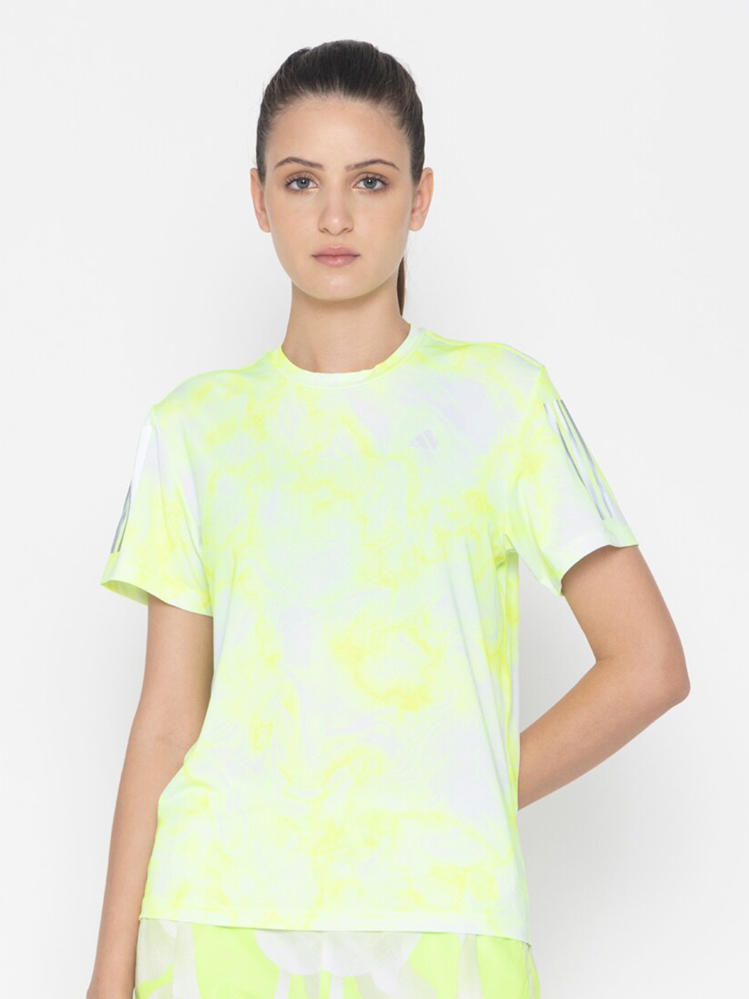 

ADIDAS Otr Aop All Over Printed Crew Neck Short Sleeves T-Shirt, White