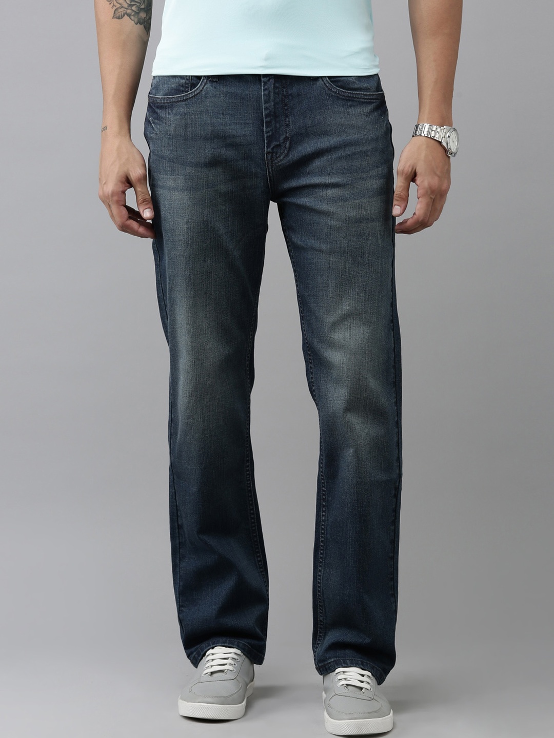 

Mast & Harbour Men Blue Clean Look Stretchable Jeans