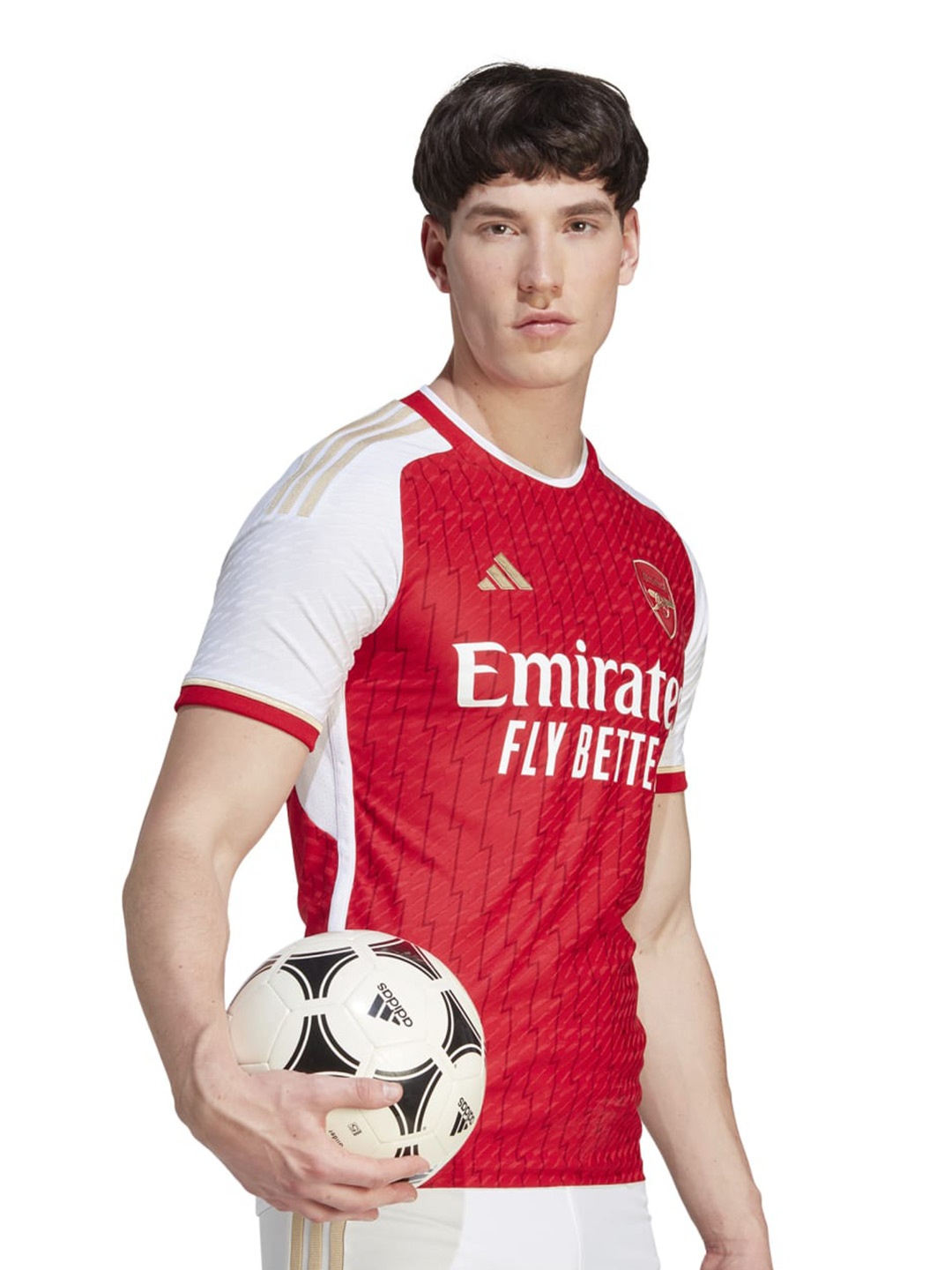 

ADIDAS AFC H JSY AU Printed Slim-Fit Round Neck T-Shirt, Red