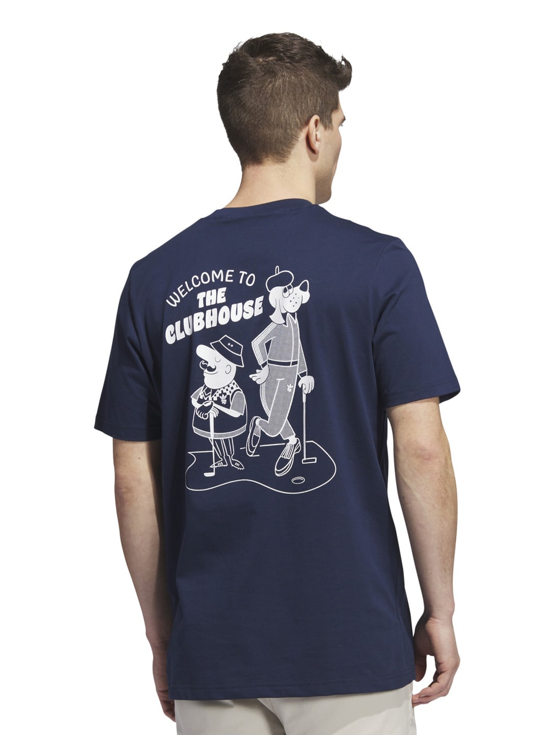 

ADIDAS BOGEY BOYS TEE Printed Cotton Round-Neck Cotton T-Shirt, Blue