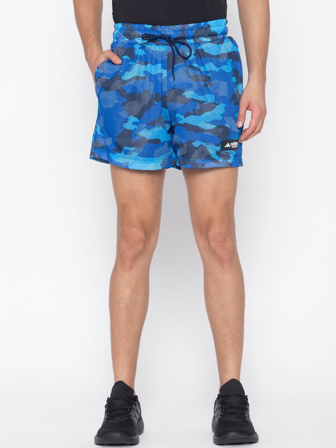 

ADIDAS Men LEGENDS ALLOVER PRINT Sports Shorts, Blue