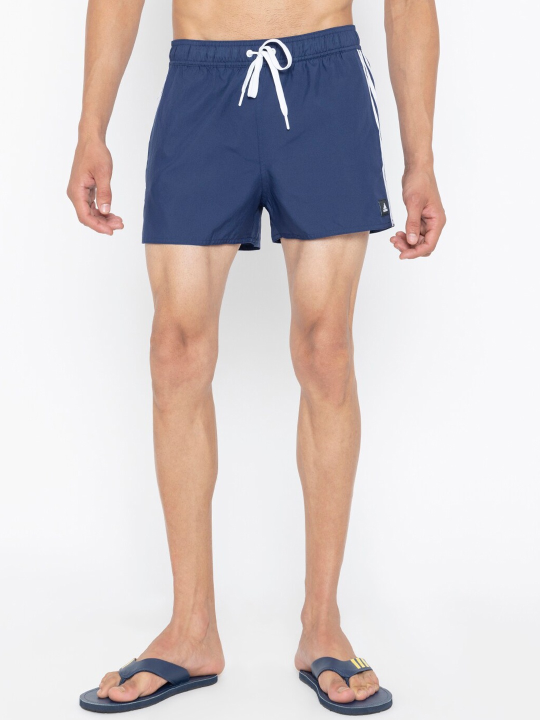 

ADIDAS Men 3-STRIPES CLX VERY-SHORT-LENGTH SWIM Sports Shorts, Blue