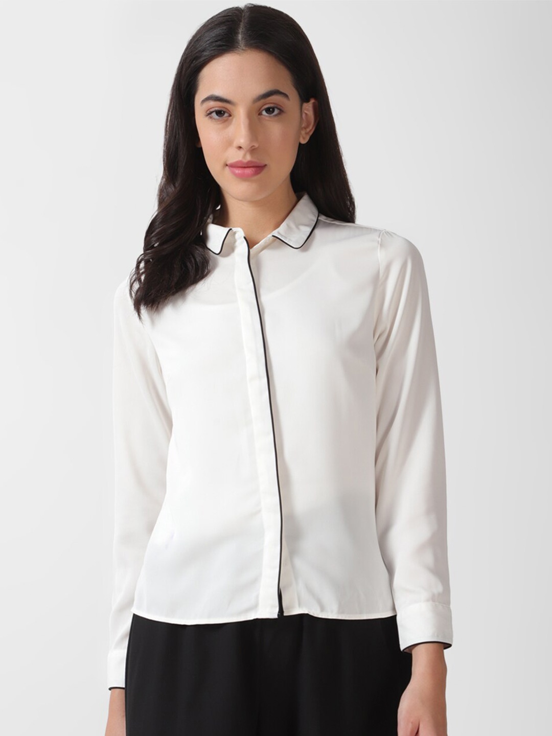 

Van Heusen Woman Long Sleeves Casual Shirt, White