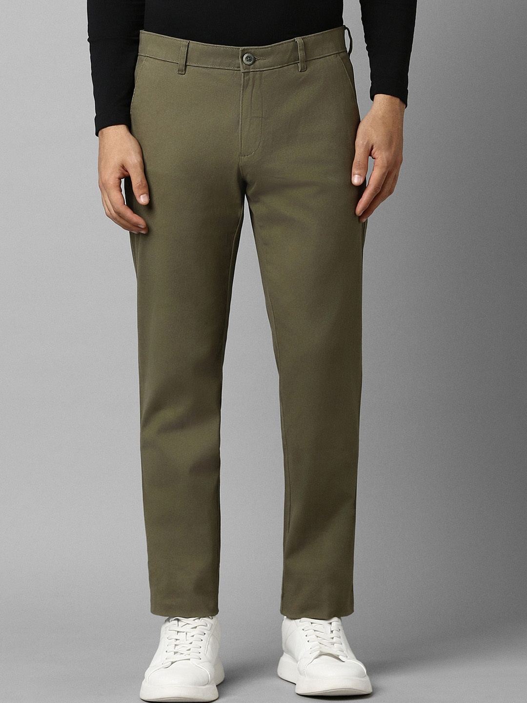 

Louis Philippe Sport Men Slim Fit Regular Trouser, Olive