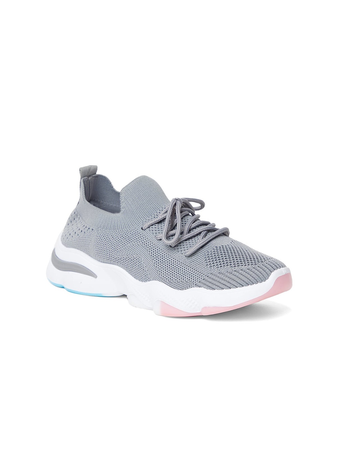 

The Roadster Lifestyle Co. Women Textured Lightweight Sneakers, Grey