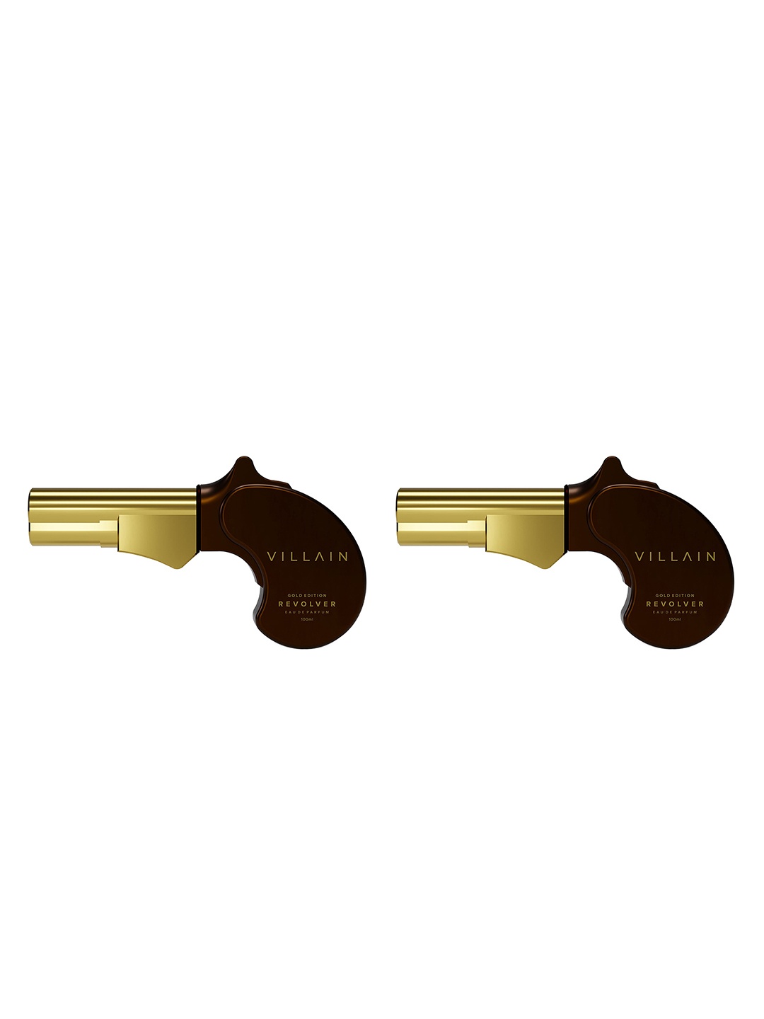 

VILLAIN Men Set of 2 Gold Edition Revolver Long Lasting Eau De Parfum - 100 ml Each