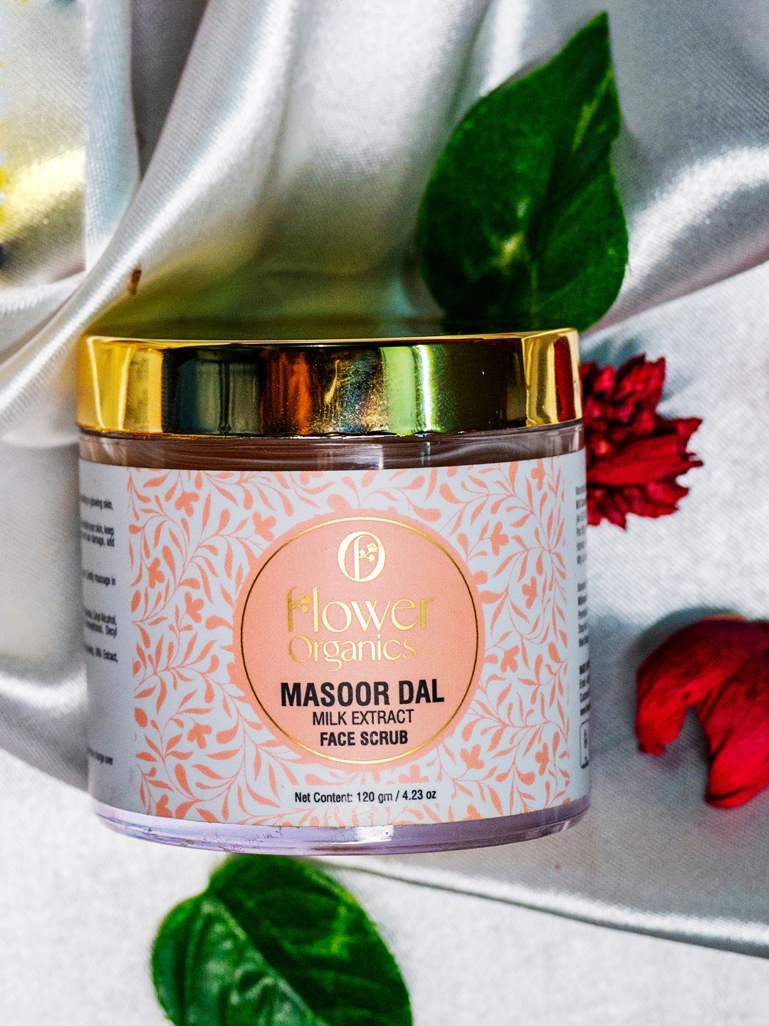 

Flower Organics Masoor Dal & Milk Extract Face Scrub - 120g, Yellow
