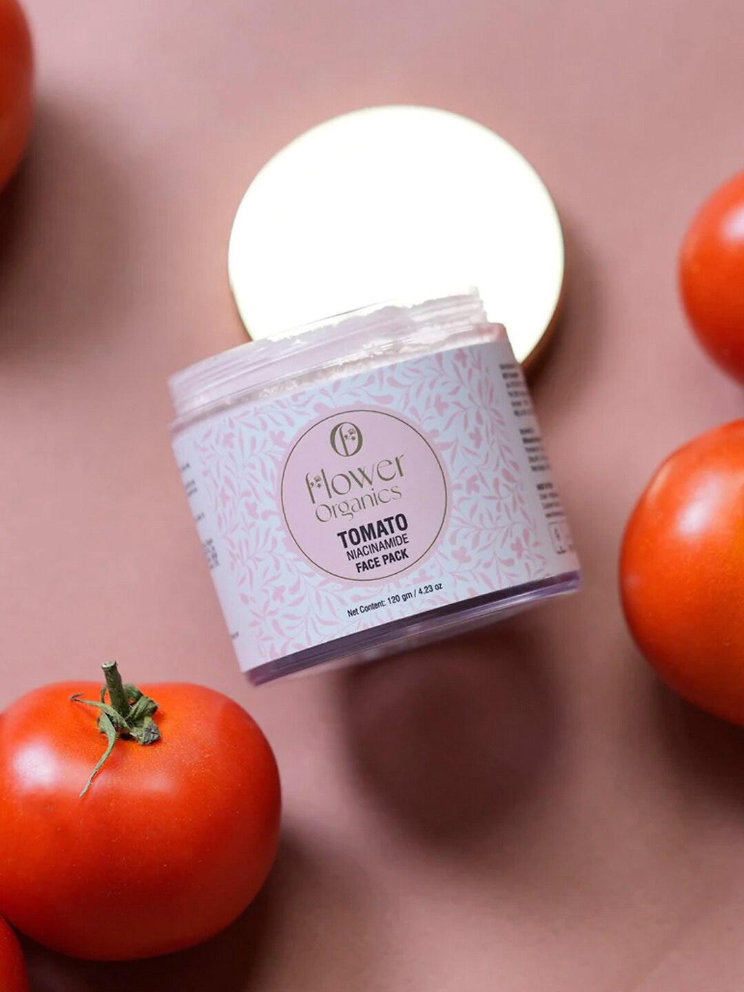 

Flower Organics Tomato & Niacinamide Face Pack To Remove Dead Skin - 120g, White