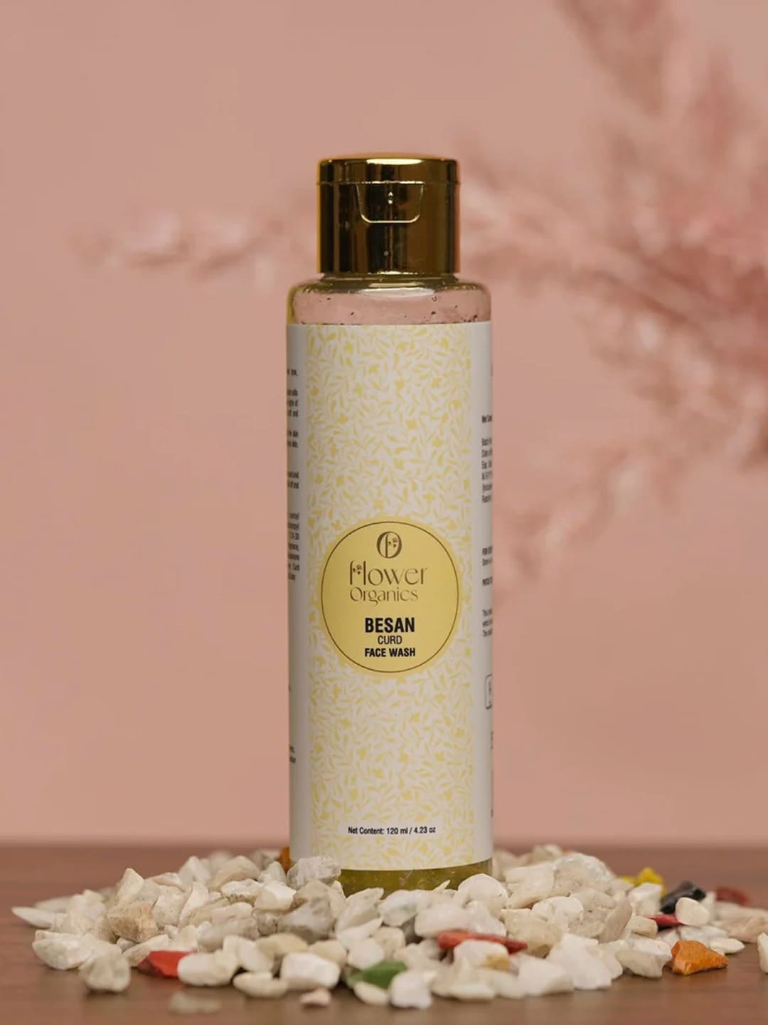 

Flower Organics Besan Curd Face Wash - 120 ml, Yellow