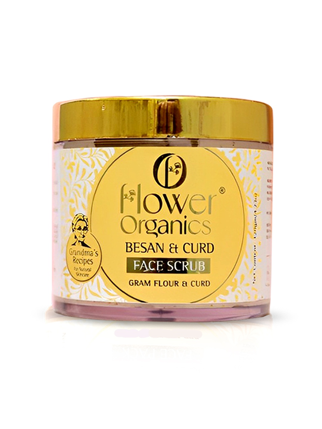 

Flower Organics Besan & Curd Face Scrub - 120g, Yellow