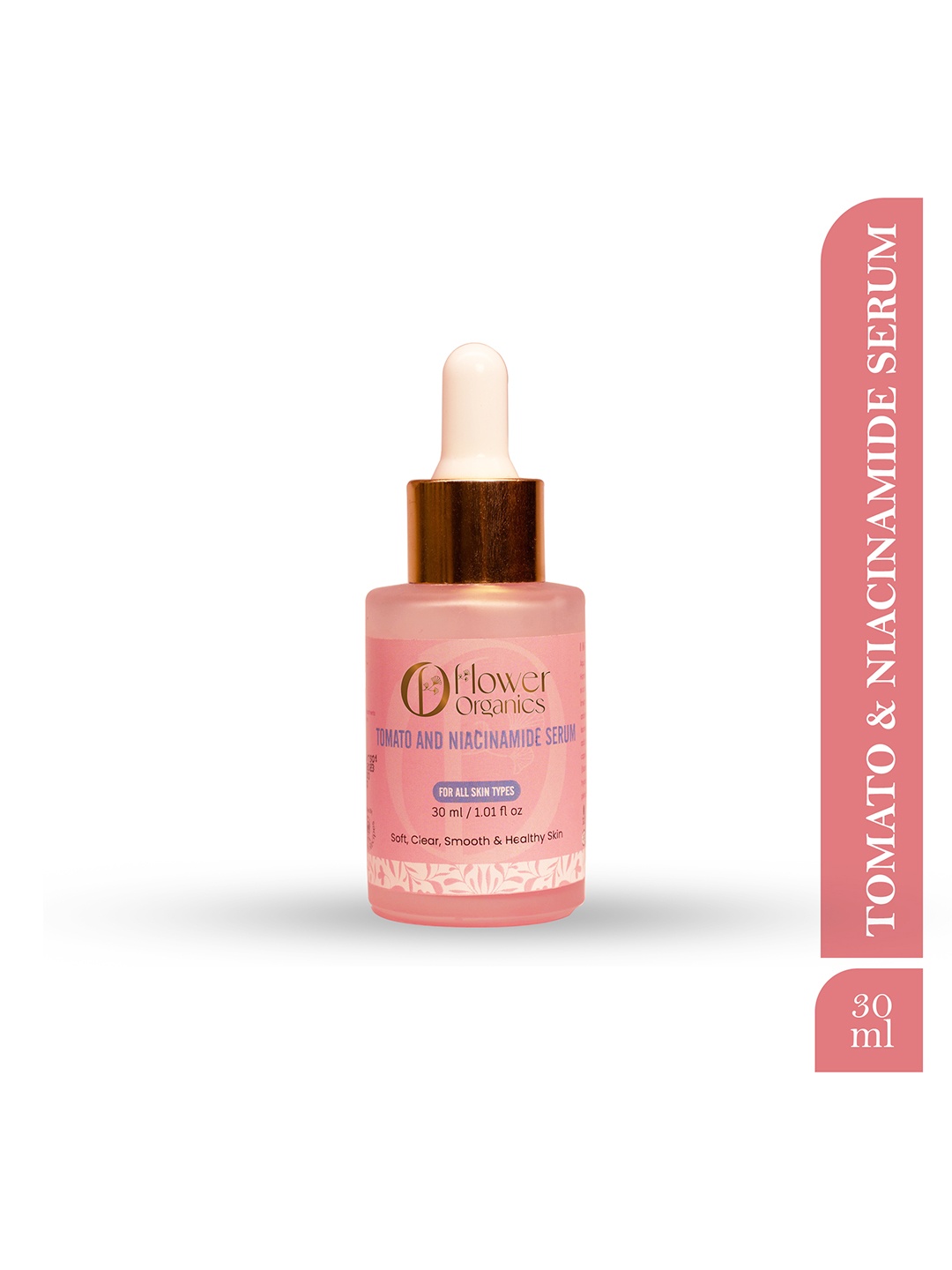 

Flower Organics Tomato & Niacinamide Serum - 30ml, Pink