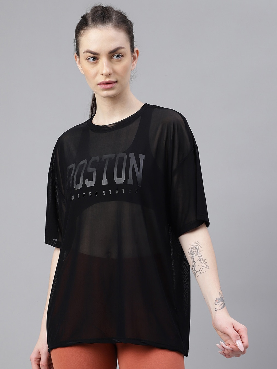 

MKH Typography Printed Dri-FIT T-shirt, Black