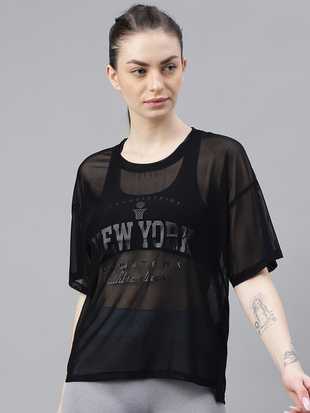 

MKH Typography Printed Dri-FIT T-shirt, Black