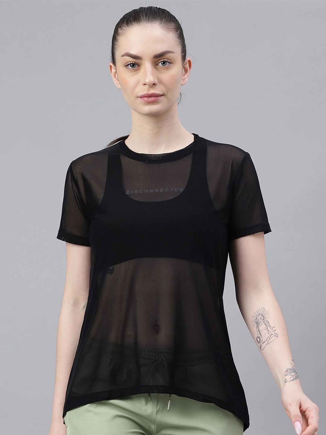 

MKH Dri-FIT Typography Printed T-Shirt, Black