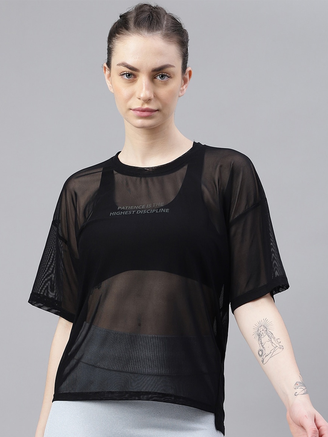 

MKH Typography Printed Dri-FIT T-shirt, Black