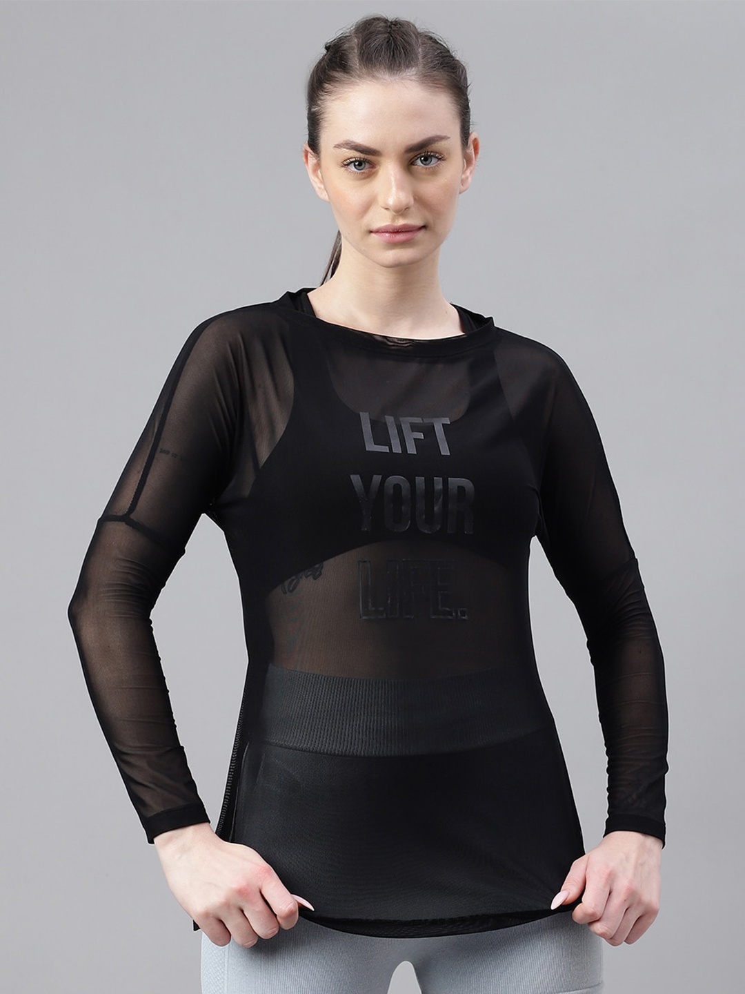 

MKH Typography Printed Dri-FIT T-shirt, Black
