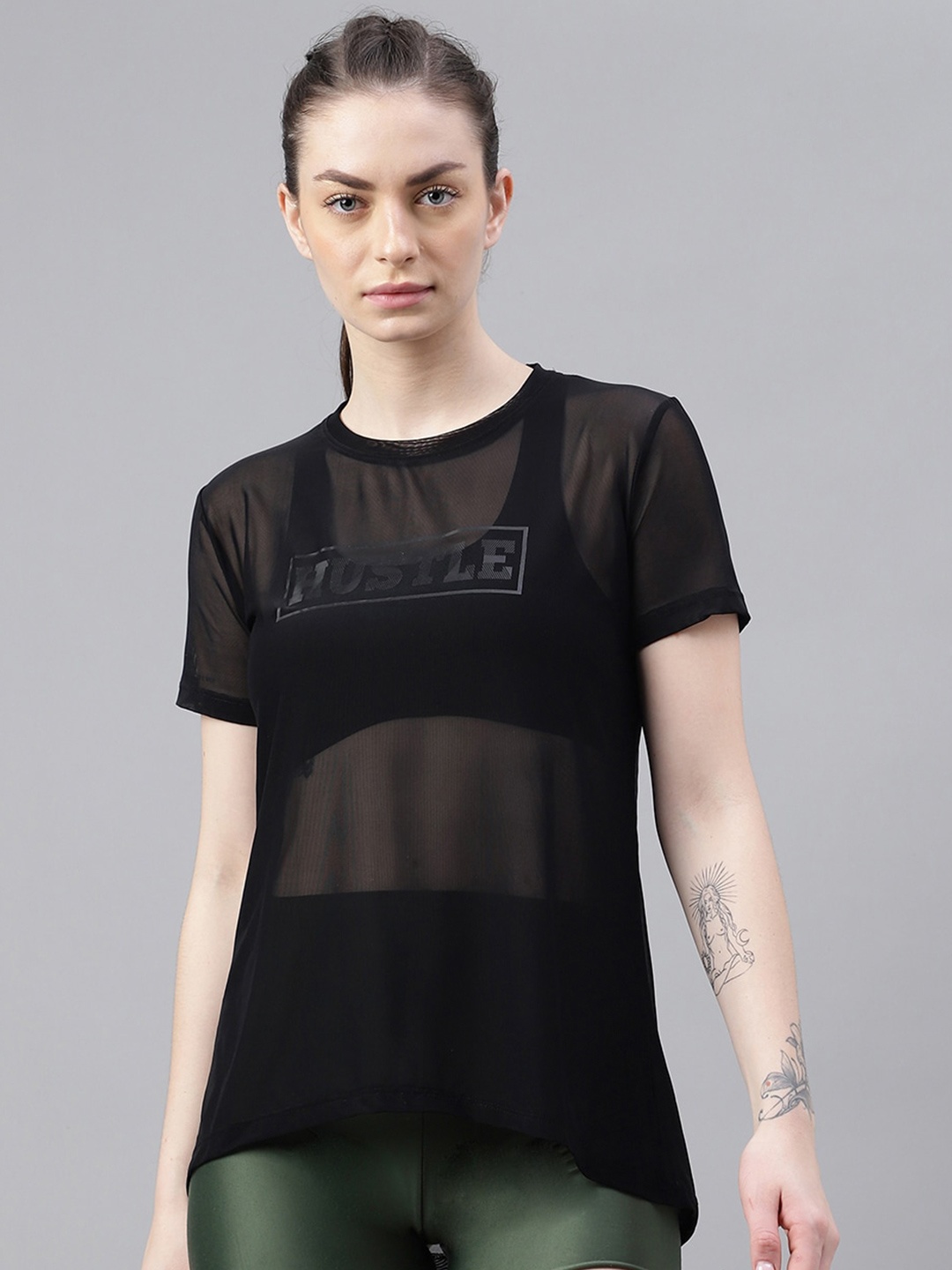 MKH Typography Printed Dri-FIT T-shirt, Black