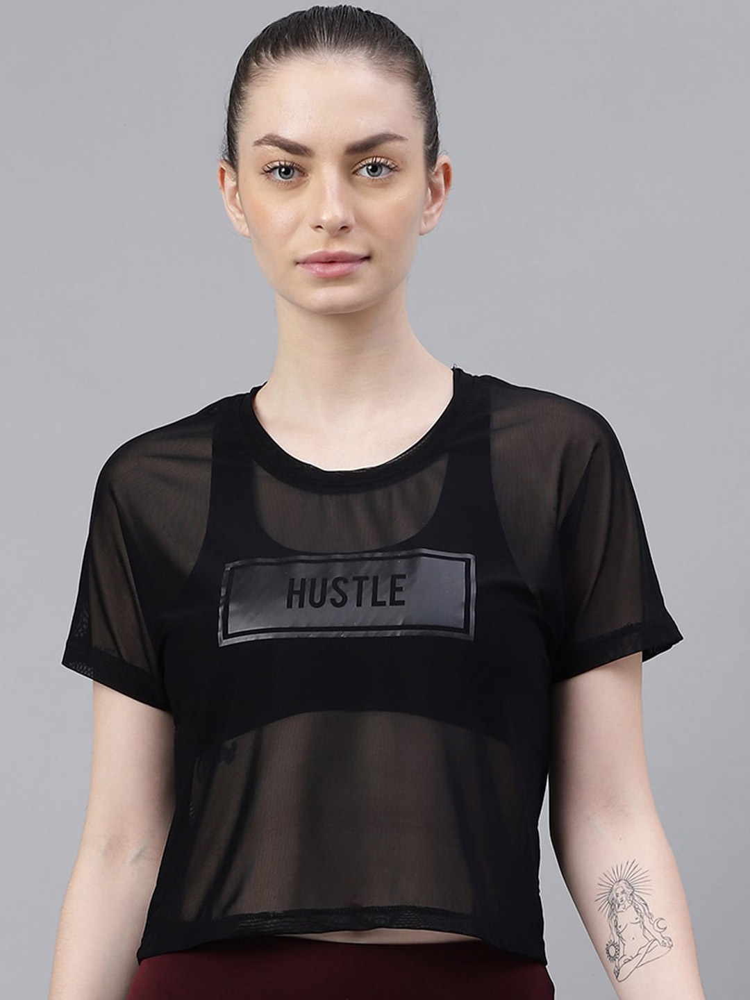 

MKH Typography Printed Relaxed Fit Dri-FIT T-Shirt, Black