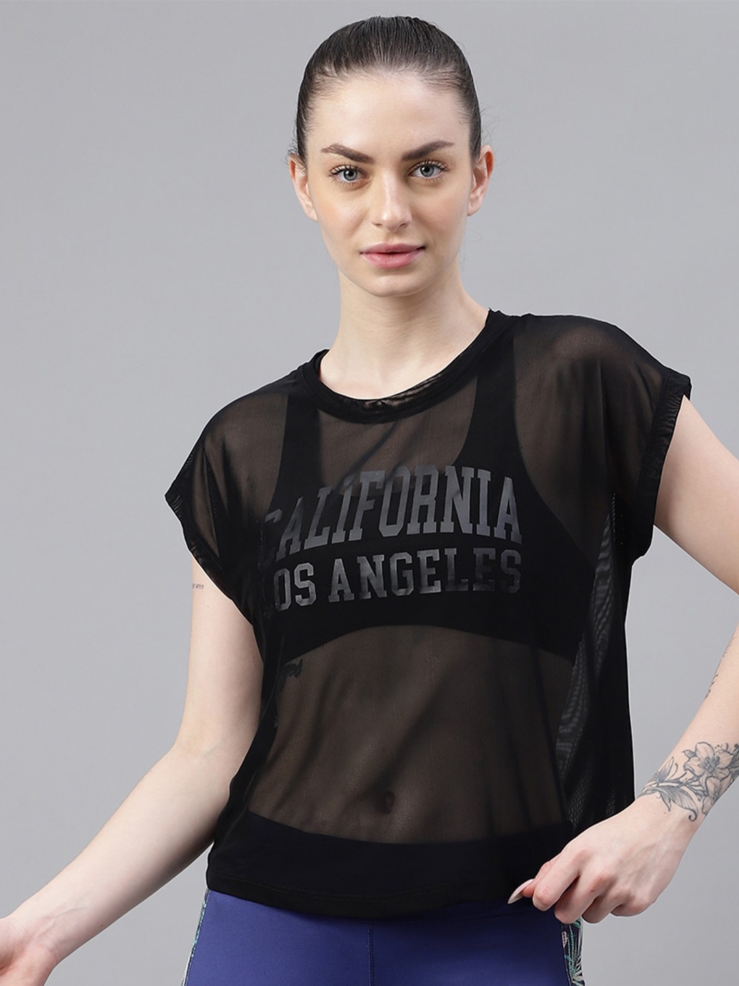 

MKH Typography Printed Relaxed Fit Dri-FIT T-Shirt, Black