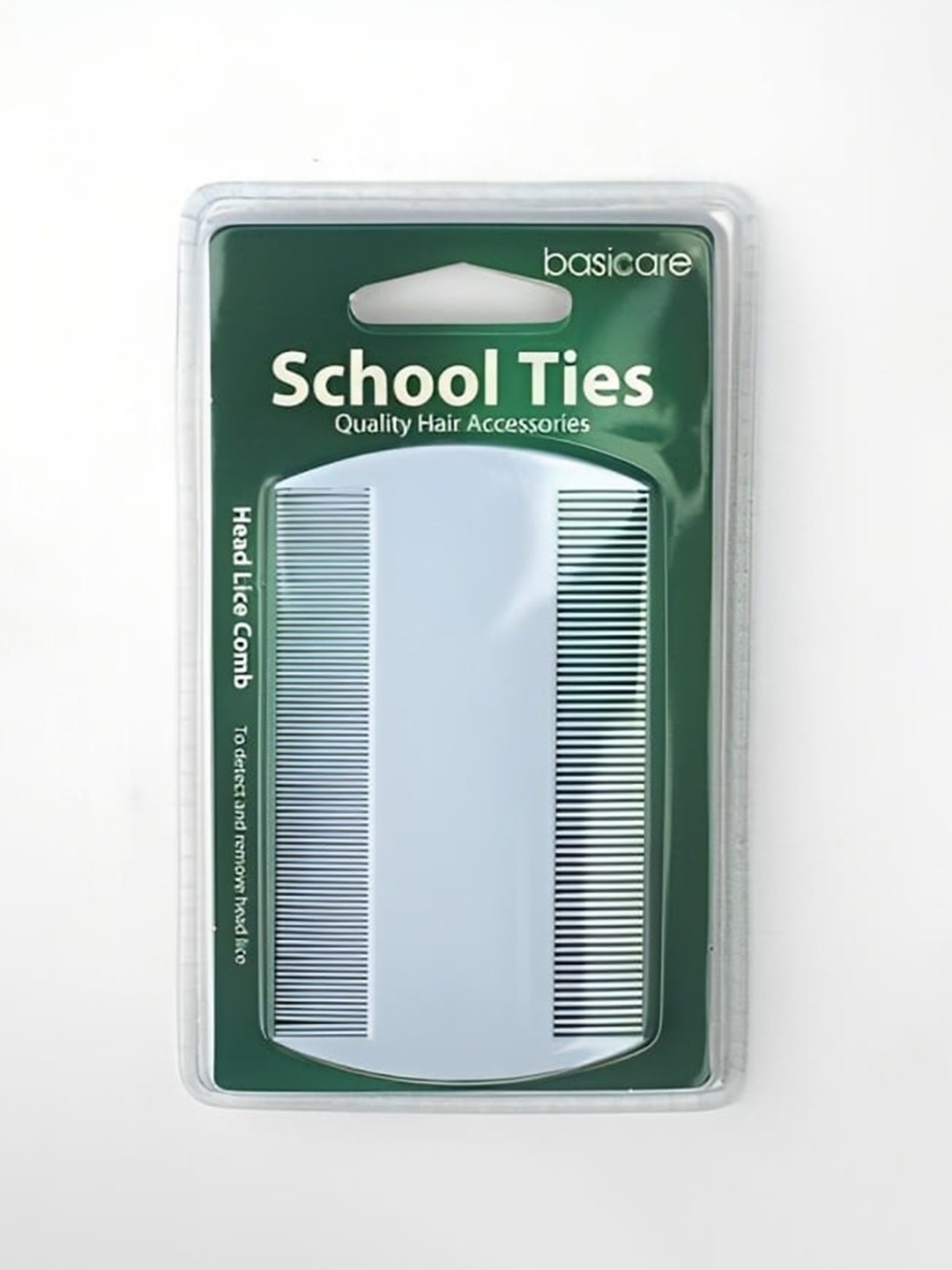 

basicare School Ties Head Lice Hair Comb - White