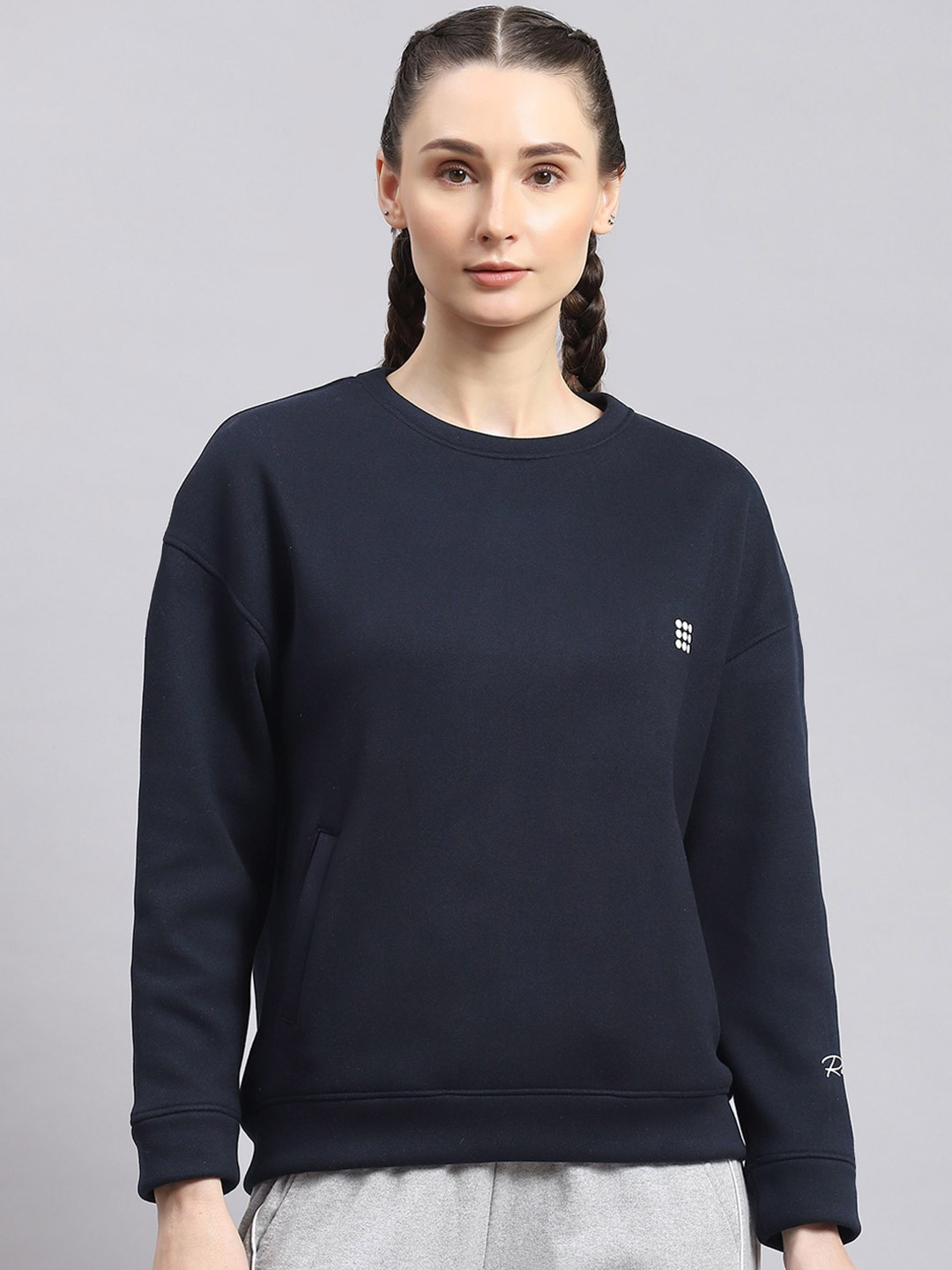 

rock.it Drop Shoulder Pullover Sweatshirt, Navy blue