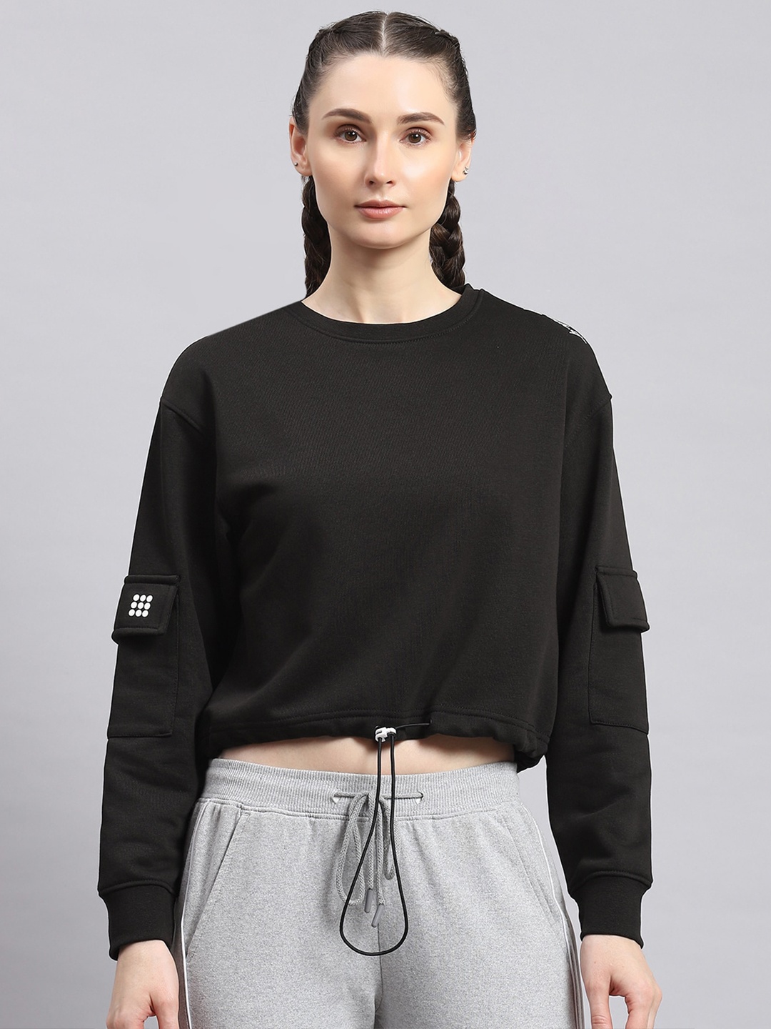 

rock.it Drop-Shoulder Pullover Sweatshirt, Black