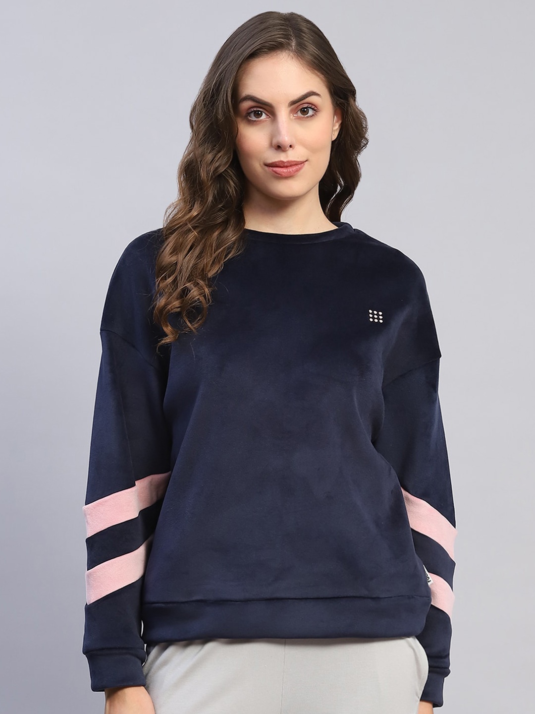 

rock.it Drop-Shoulder Pullover Sweatshirt, Navy blue
