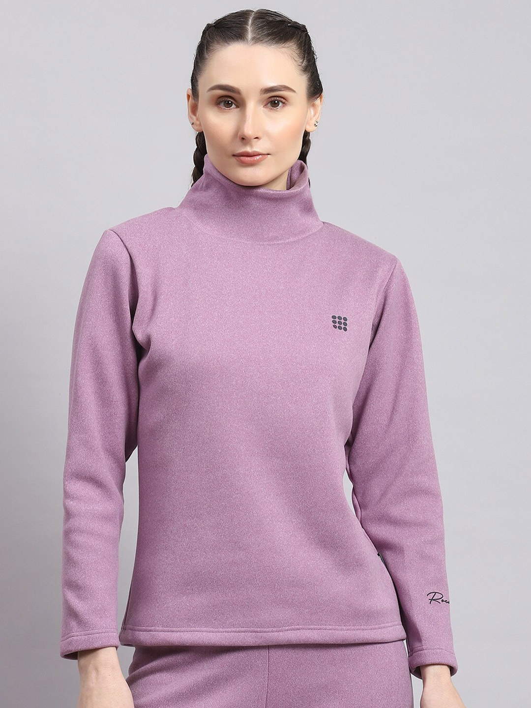 

rock.it Turtle Neck Pullover Sweatshirt, Purple