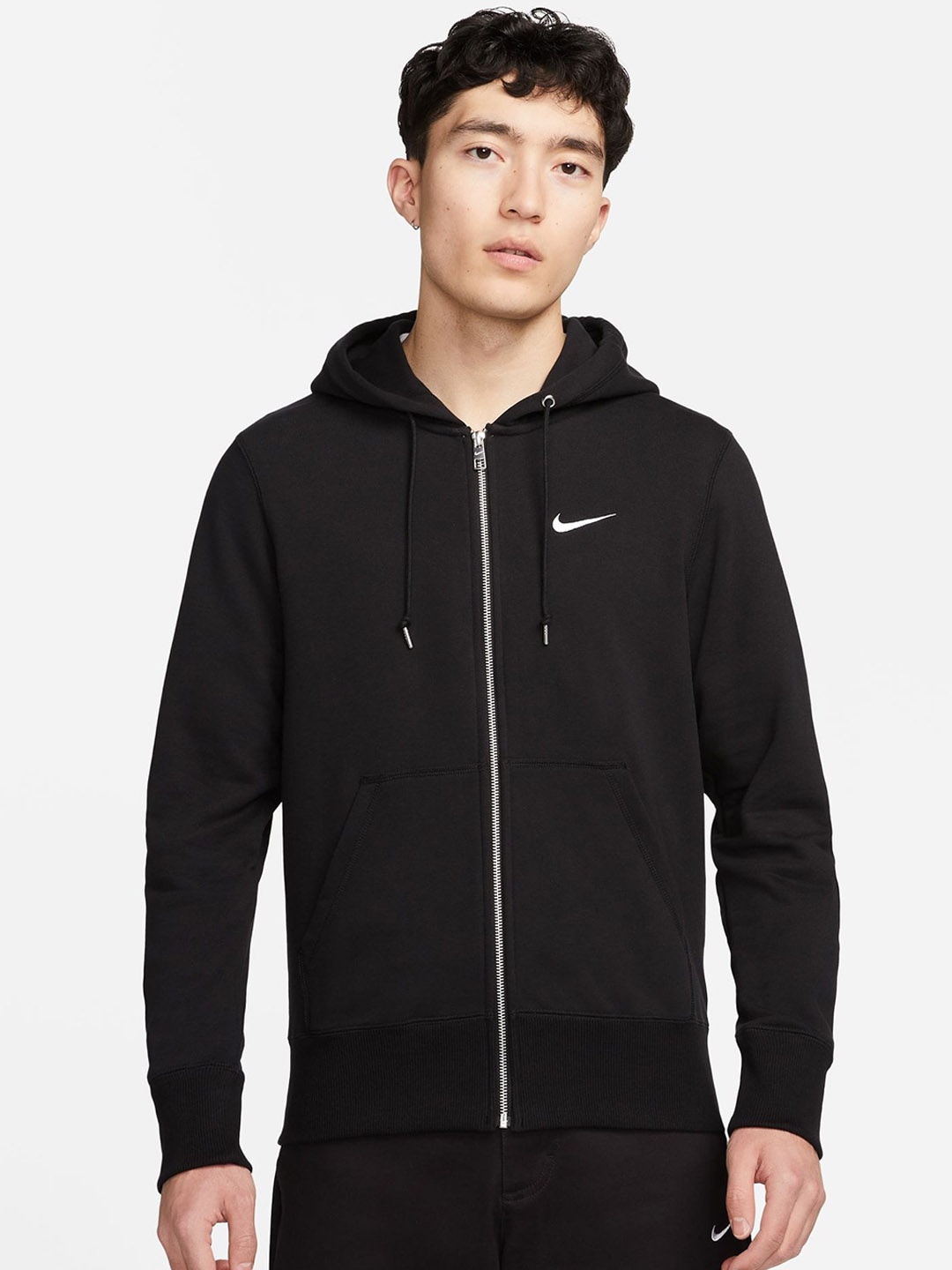 

Nike AS FZ FT Pure Cotton Hooded Sporty Jacket, Black