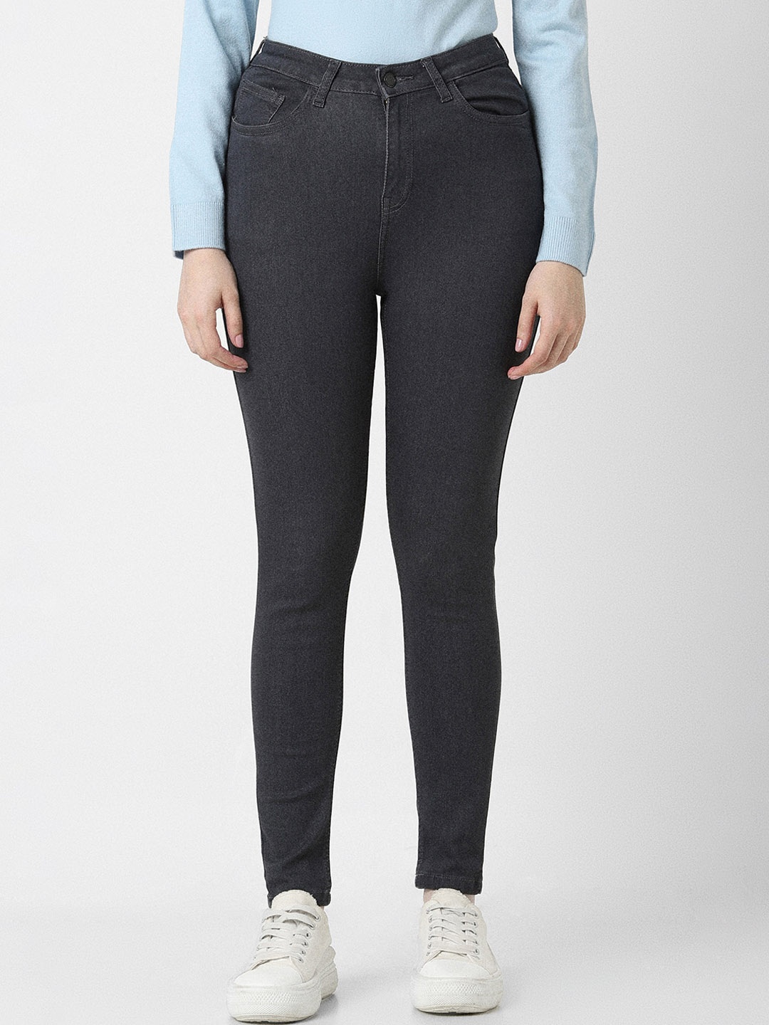 

Van Heusen Woman Clean Look Skinny Fit Stretchable Jeans, Grey