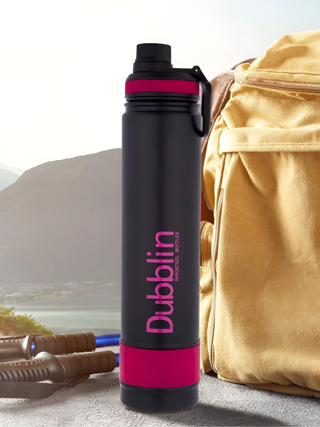 

Dubblin Pink Stainless Steel Solid Double Wall Vacuum Water Bottle