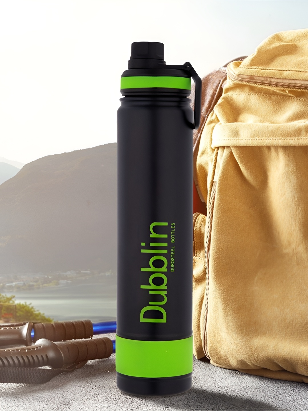 

Dubblin Trump Green & Black Stainless Steel Double Wall Vacuum Water Bottle 1 L