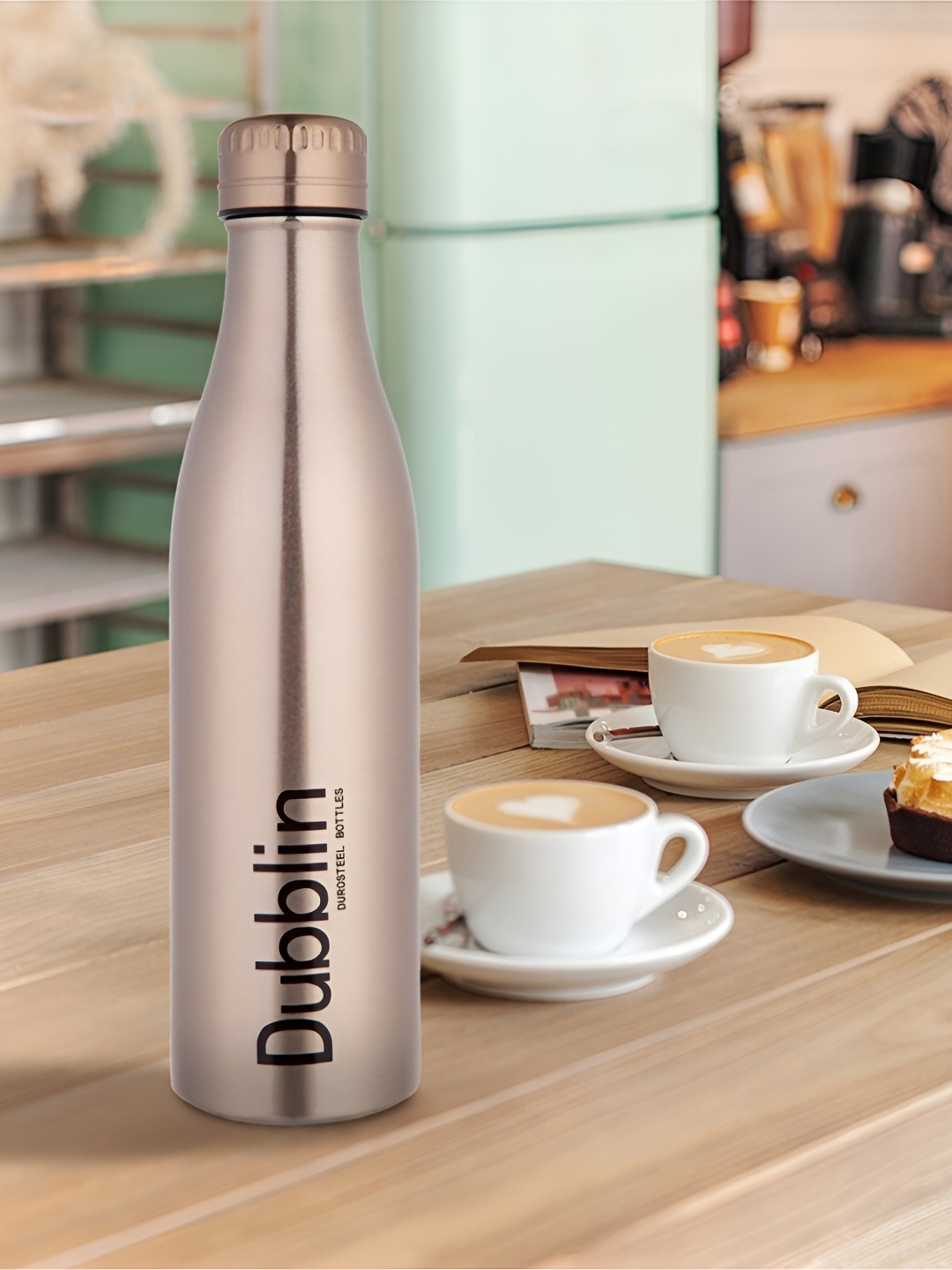 

Dubblin Gold Toned Double Wall Vacuum Stainless Steel Water Bottle 750 ml