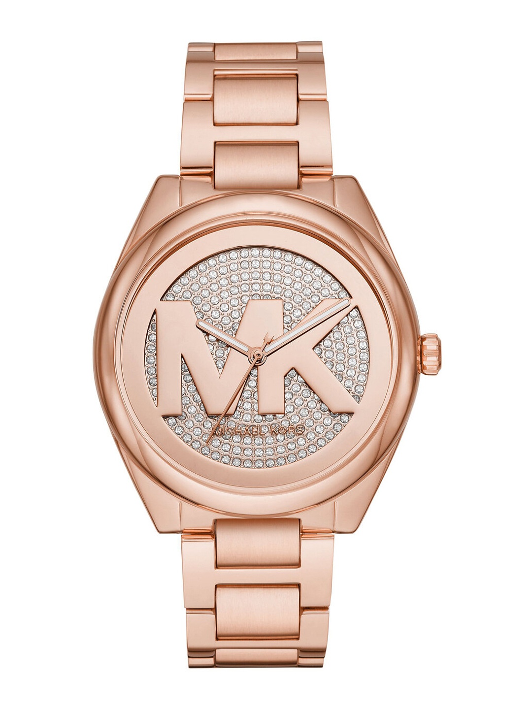 

Michael Kors Women Janelle Embellished Analogue Watch MK7312, Rose gold