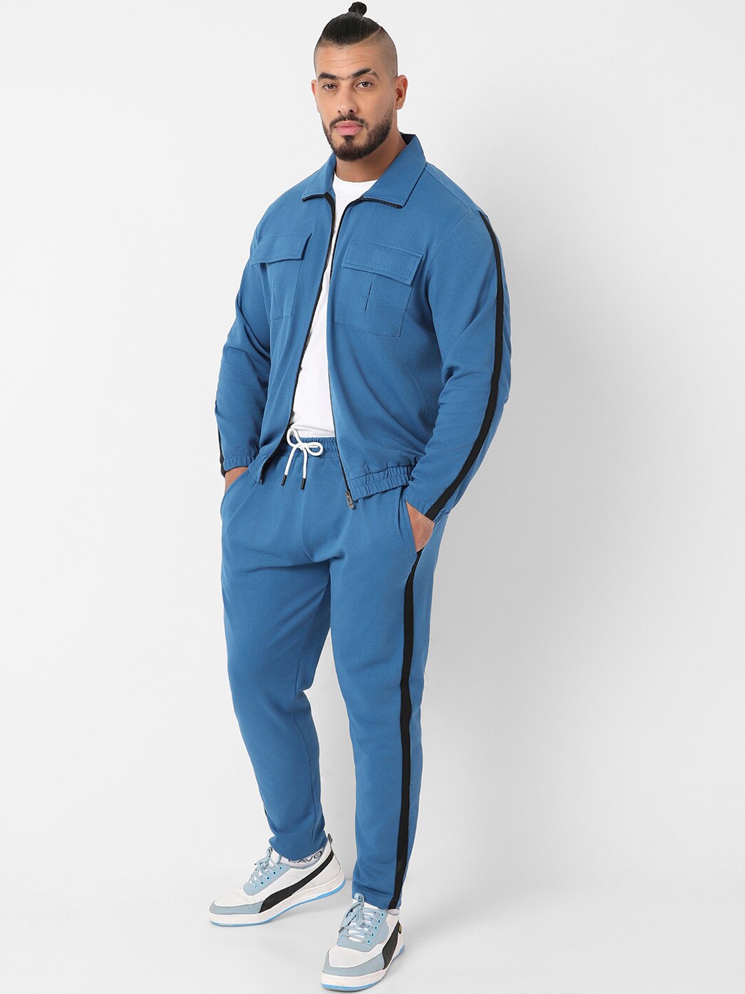 

Instafab Plus Zip-Front Closure Tracksuit, Blue