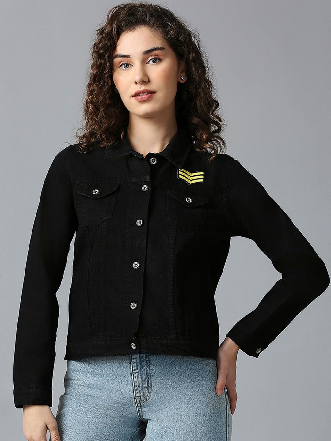 

Roadster Pure Cotton Jackets, Black