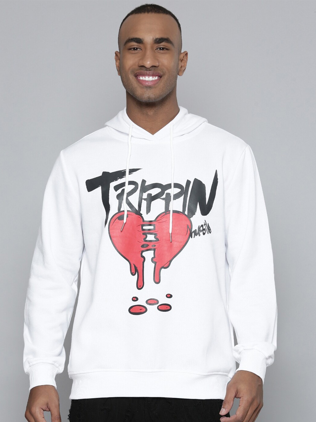 

WAIMEA Graphic Printed Hooded Sweatshirt, White