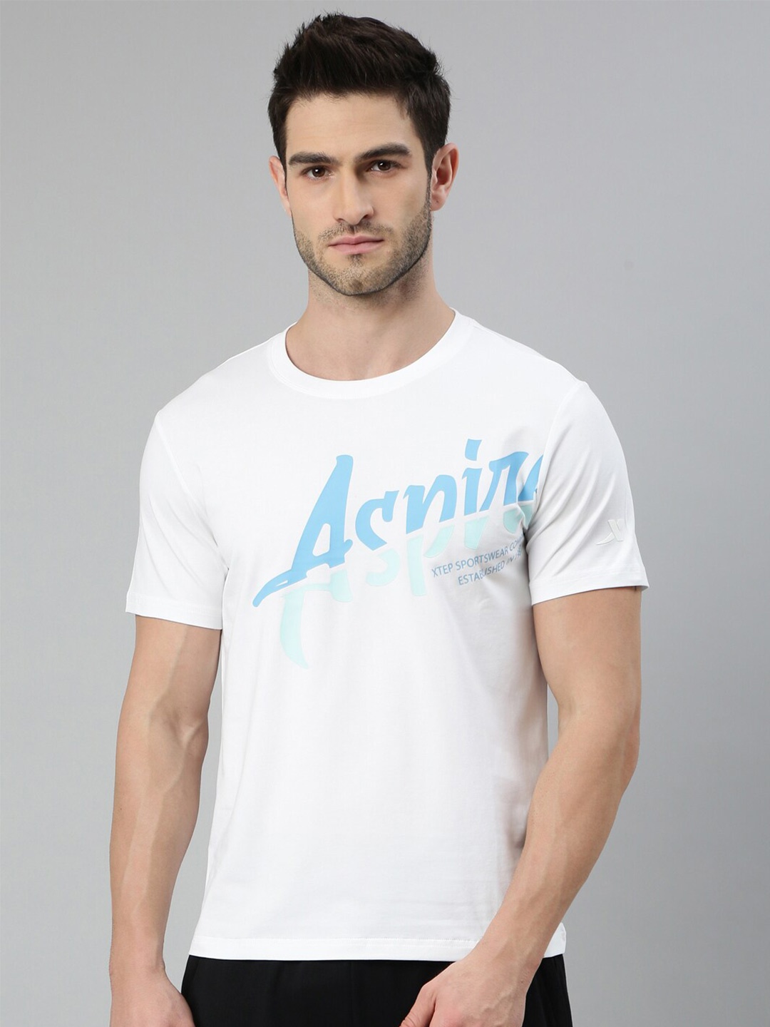 

Xtep Typography Printed X-Dry Soft T-shirt, White