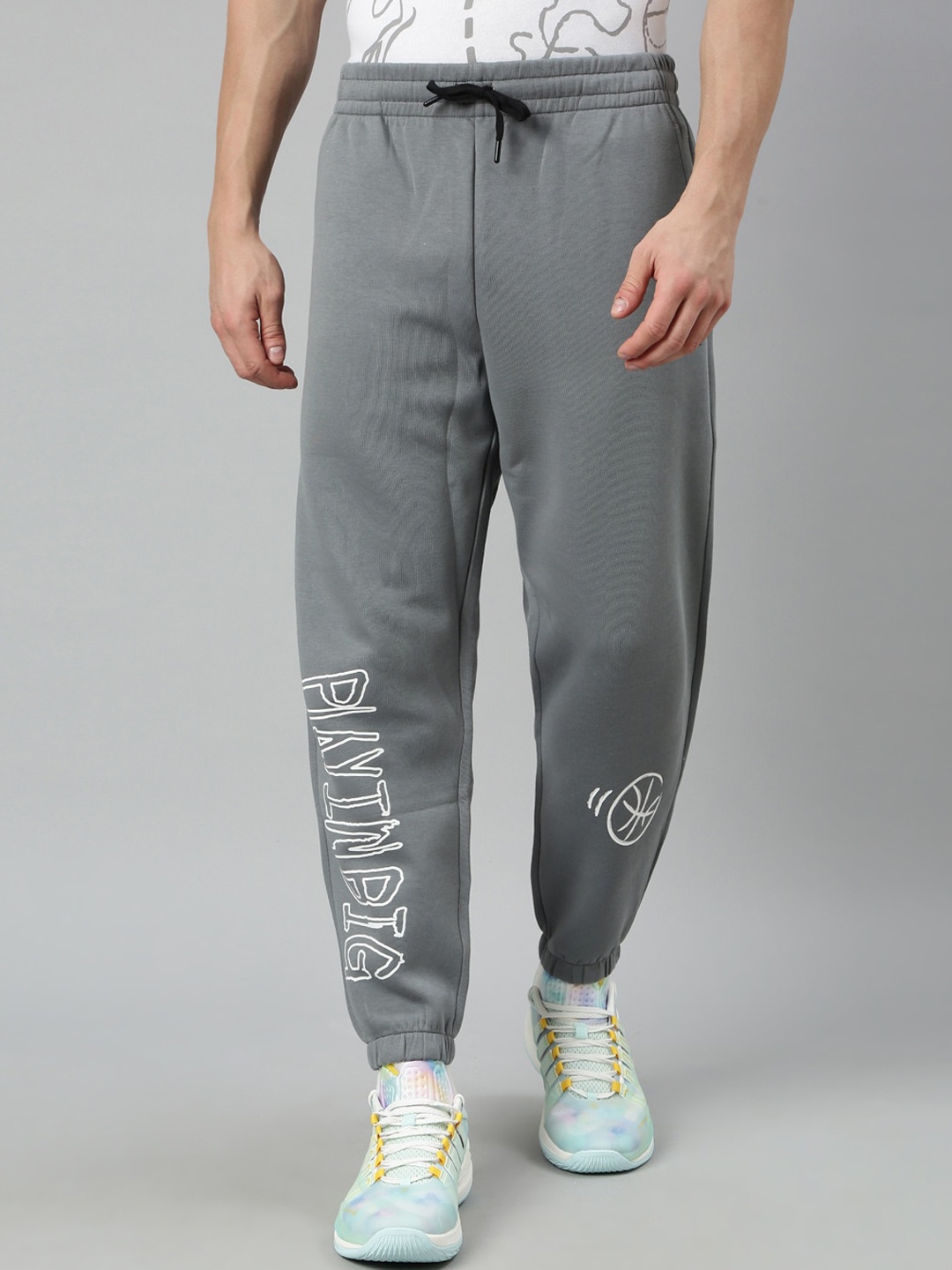 

Xtep Abstract Antimicrobial Basketball Joggers, Grey