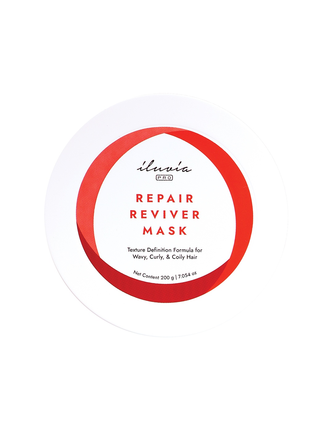 

iluvia Professional Repair Reviver Mask For Wavy & Curly Hair - 200g, White