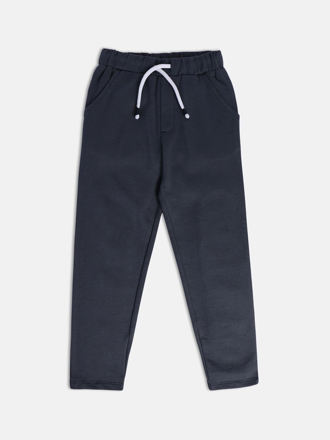 

MINI KLUB Boys Mid-Rise Pure Cotton Track Pant, Grey