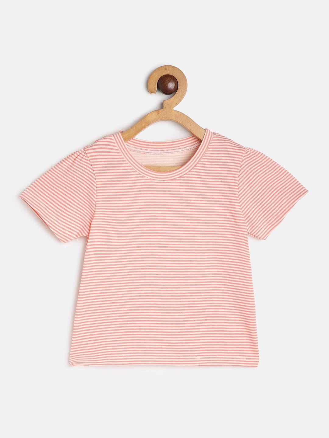 

MINI KLUB Girls Striped Cotton Top, White