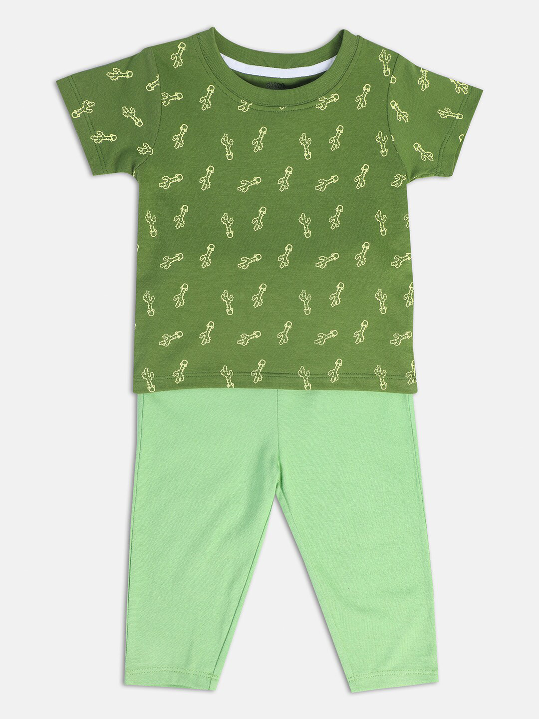 

MINI KLUB Boys Printed T-shirt with Trousers, Green