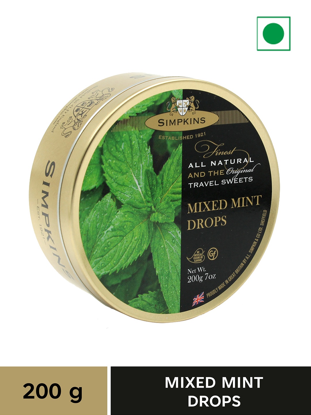 

Simpkins Mixed Mint Drops - 200 gms, Black