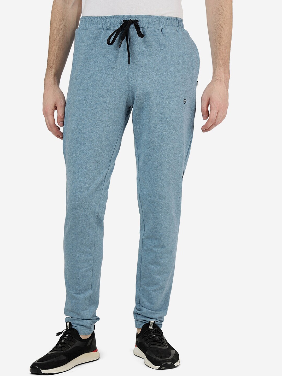 

JADE BLUE Men Slim Fit Pure Cotton Track Pants