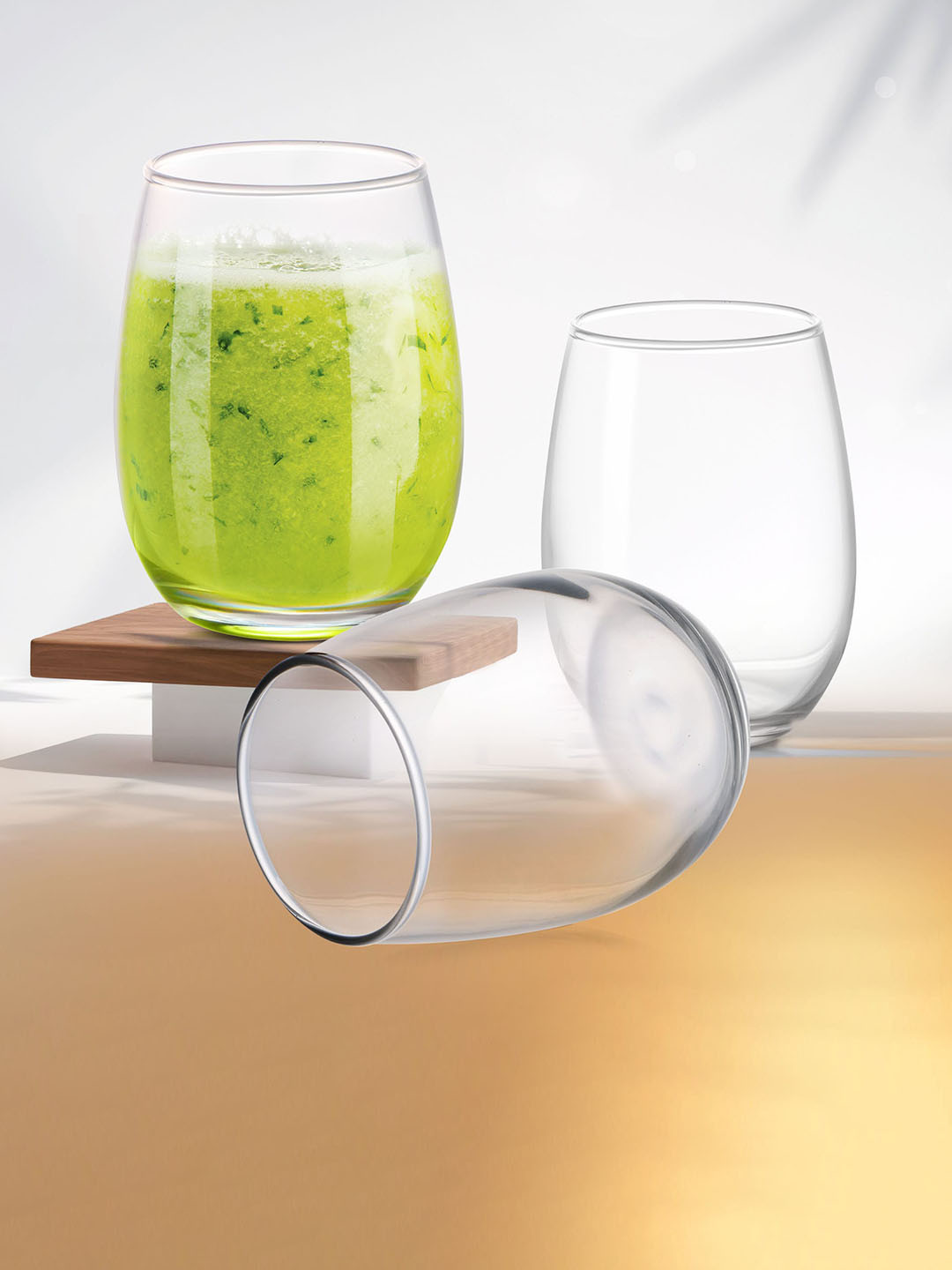 

Treo Transparent 6 Pcs Sphero Transparent Juice Tumbler Glasses 270 ml Each